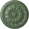Ekena Millwork Kirke Ceiling Medallion (Fits Canopies up to 3 3/4"), Hand-Painted Athenian Green, 15 3/4"OD x 5/8"P CM16KIAGF - alternate 1